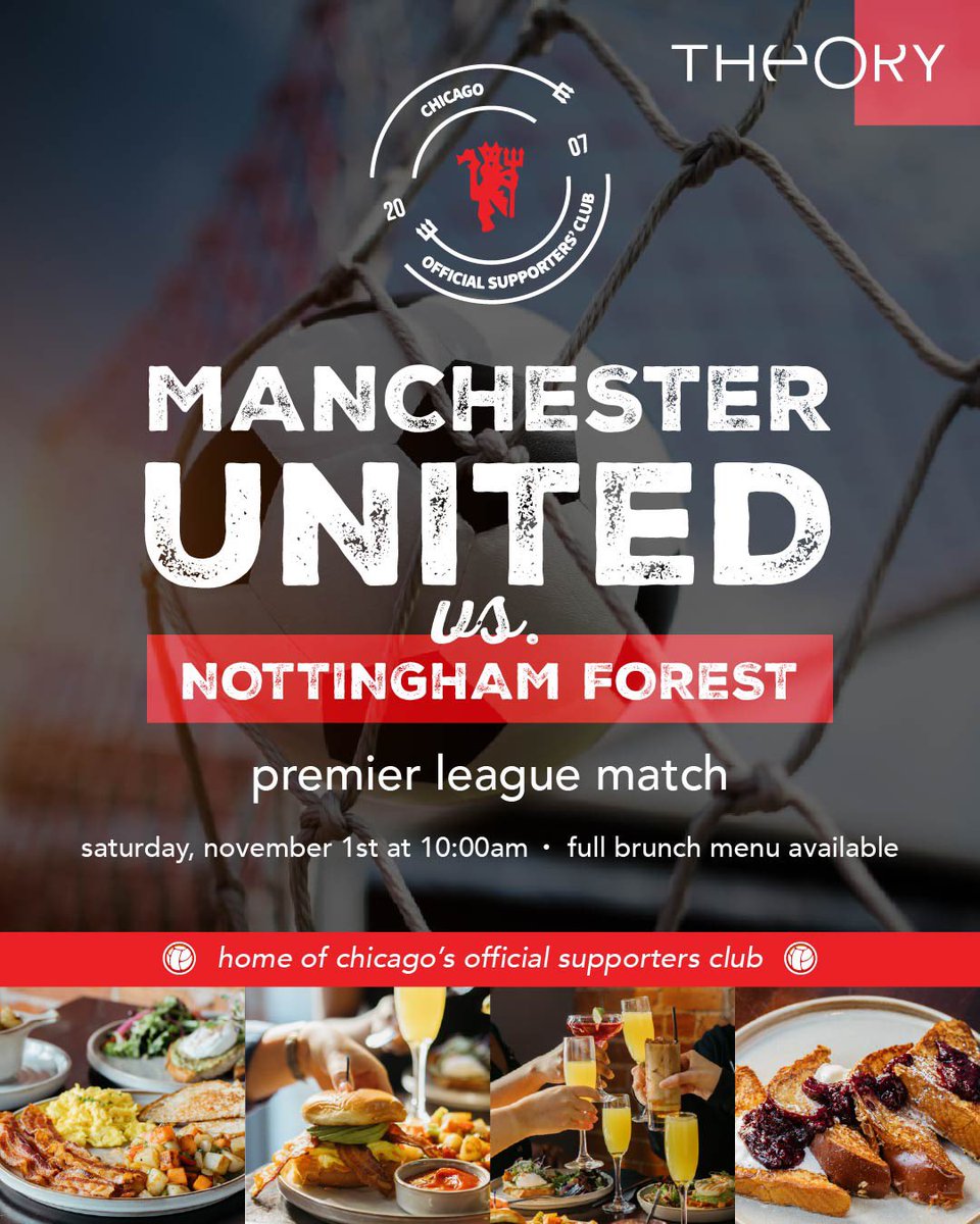 Back in action this weekend. Hoping we can make it 4 wins on the bounce. We will also have a very special signed shirt to raffle off since our Evra plans fell through. Join us at theory and come support. #mufchicago #manchesterunited