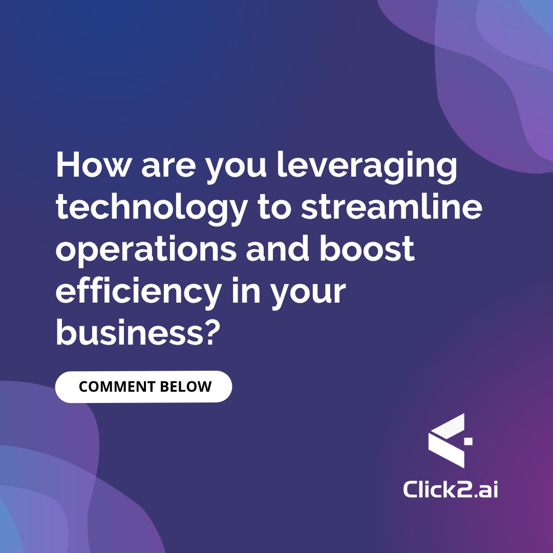 Click2AI's tweet image. YOUR TEAM ISN’T SLOW. YOUR SYSTEMS ARE.
It’s time to change that.

 ow.ly/hu8y50XfkzK 
#AIConsulting #Automation #DigitalTransformation #Efficiency #Innovation