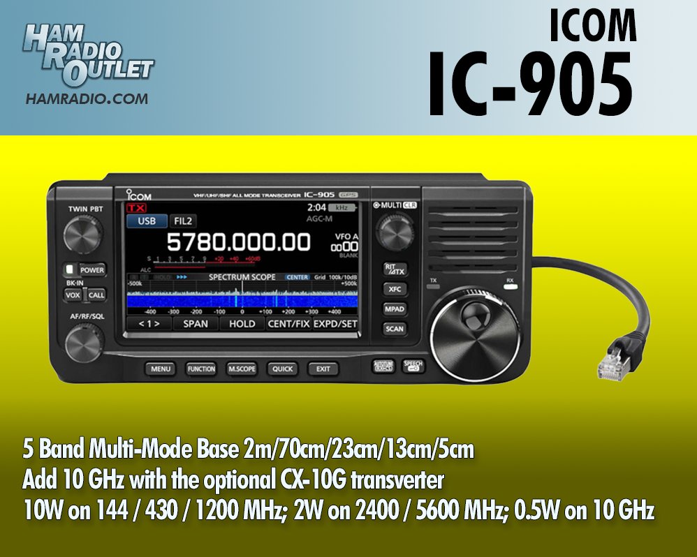 hro.net/eW8vSW1XTET
5 Band Multi-Mode Base 2m/70cm/23cm/13cm/5cm
All products here: hamradio.com
#HamRadioOutlet #HRO #amateurradio #hamradio