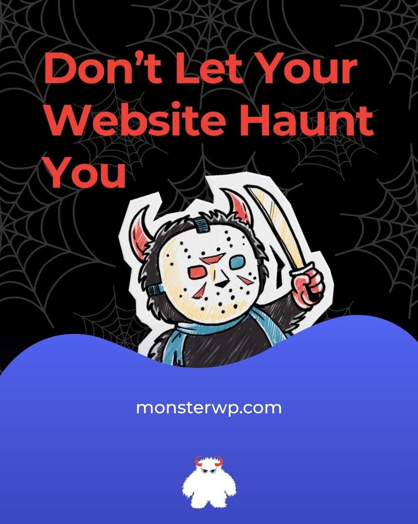 MonstrousMediaG's tweet image. Creepy crawl errors. Vanishing pages. Crashing sites.
If your website gives you chills, call in the experts.
MonsterWP keeps your site secure, fast, and alive.

Protect your site: monsterwp.com

#MonsterWP #WebsiteCare #WordPressHelp