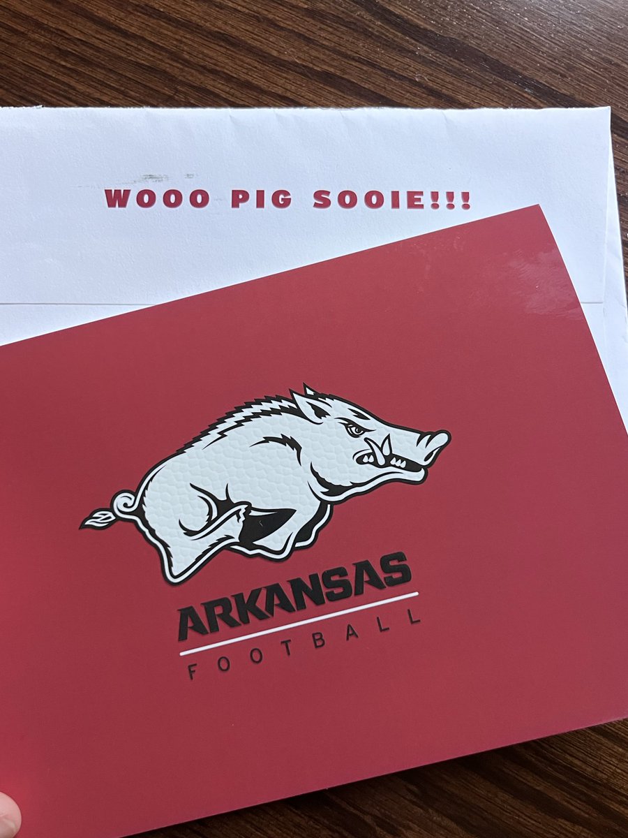 Going into game 🔟 tonight, I’m grateful for the encouragement from the <a href="/RazorbackFB/">Arkansas Razorback Football</a> 🐗 coaching staff this season. Thanks for all your support! #WPS

Planning to wrap up this season with a W! Let’s go! 

<a href="/CoachSFountain/">Scott Fountain</a> <a href="/CoachMateos/">Eric Mateos 🐗</a> <a href="/Adam_Dulka/">Adam Dulka</a> <a href="/coachtfountain/">Tanner Fountain</a> <a href="/alex_christo_/">Alex Christo</a>