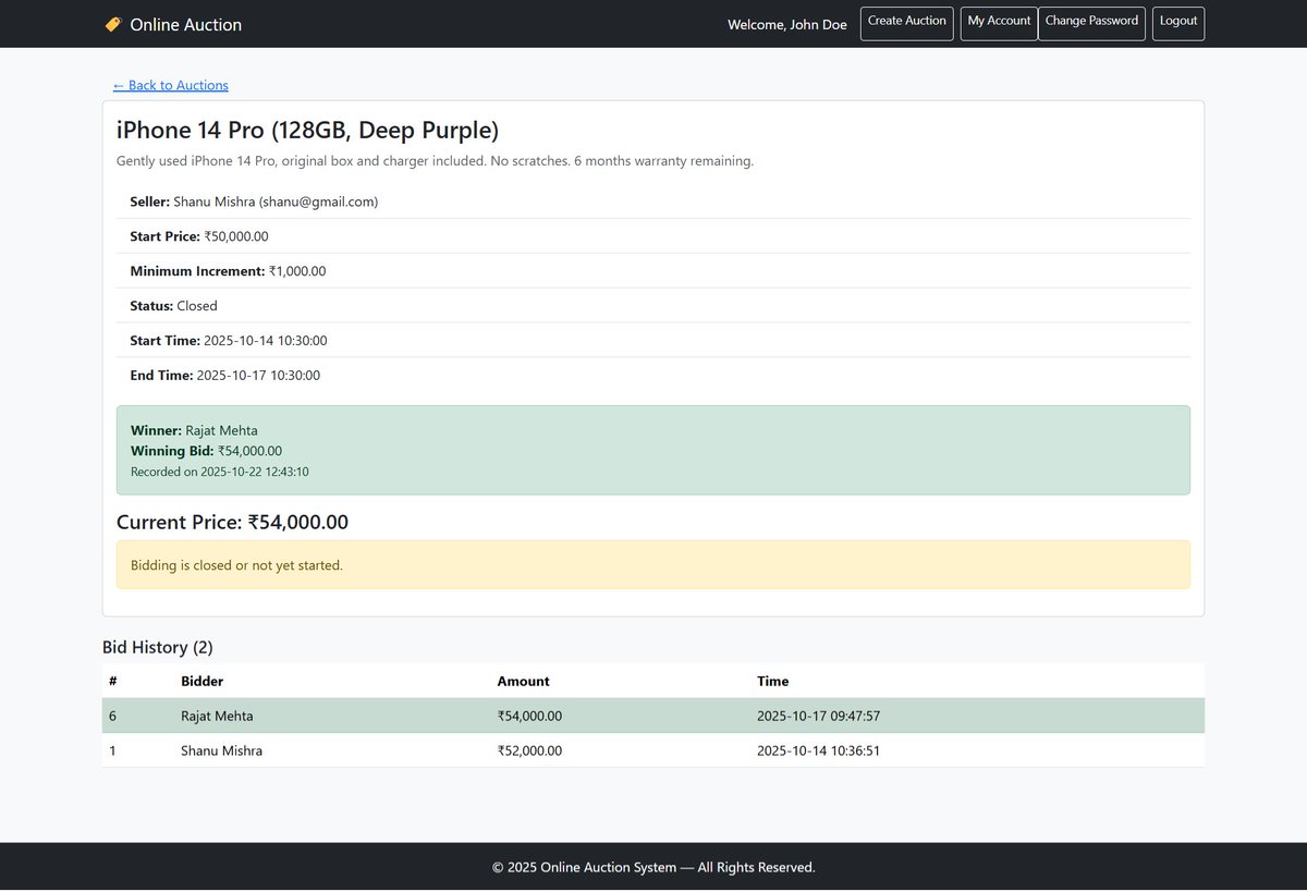 php_gurukul's tweet image. 💻 Online Auction System using PHP and MySQL 🛒
Build your own digital auction platform where users can bid on items in real-time!
📦 Get full source code, project report, and PPT:
👉 phpgurukul.com/online-auction…
#PHPPROJECTS #MySQL #OnlineAuction #FinalYearProject