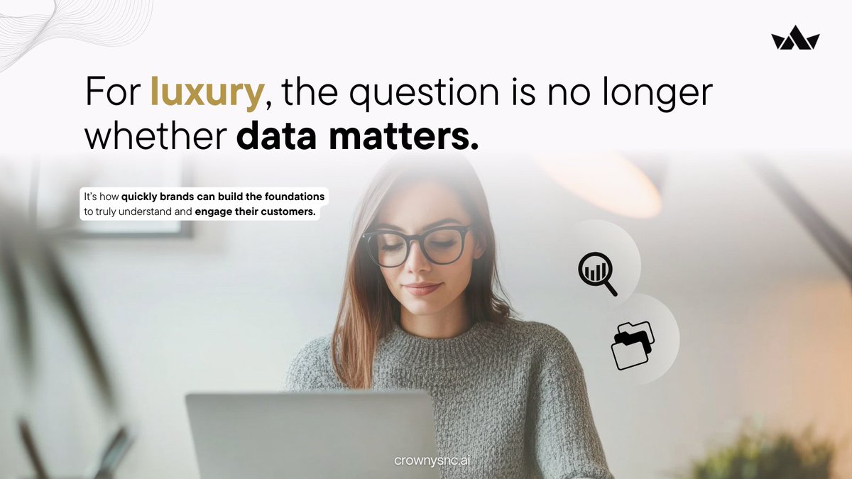 CrownSyncAI's tweet image. The next competitive edge in luxury isn’t design.
It’s data.
77% of clients expect consistent experiences, but only a few brands can deliver.

Luxury marketing is all about details, and testing ensures we get them right.

#LuxuryIndustry #CrownsyncAI #DataStrategy