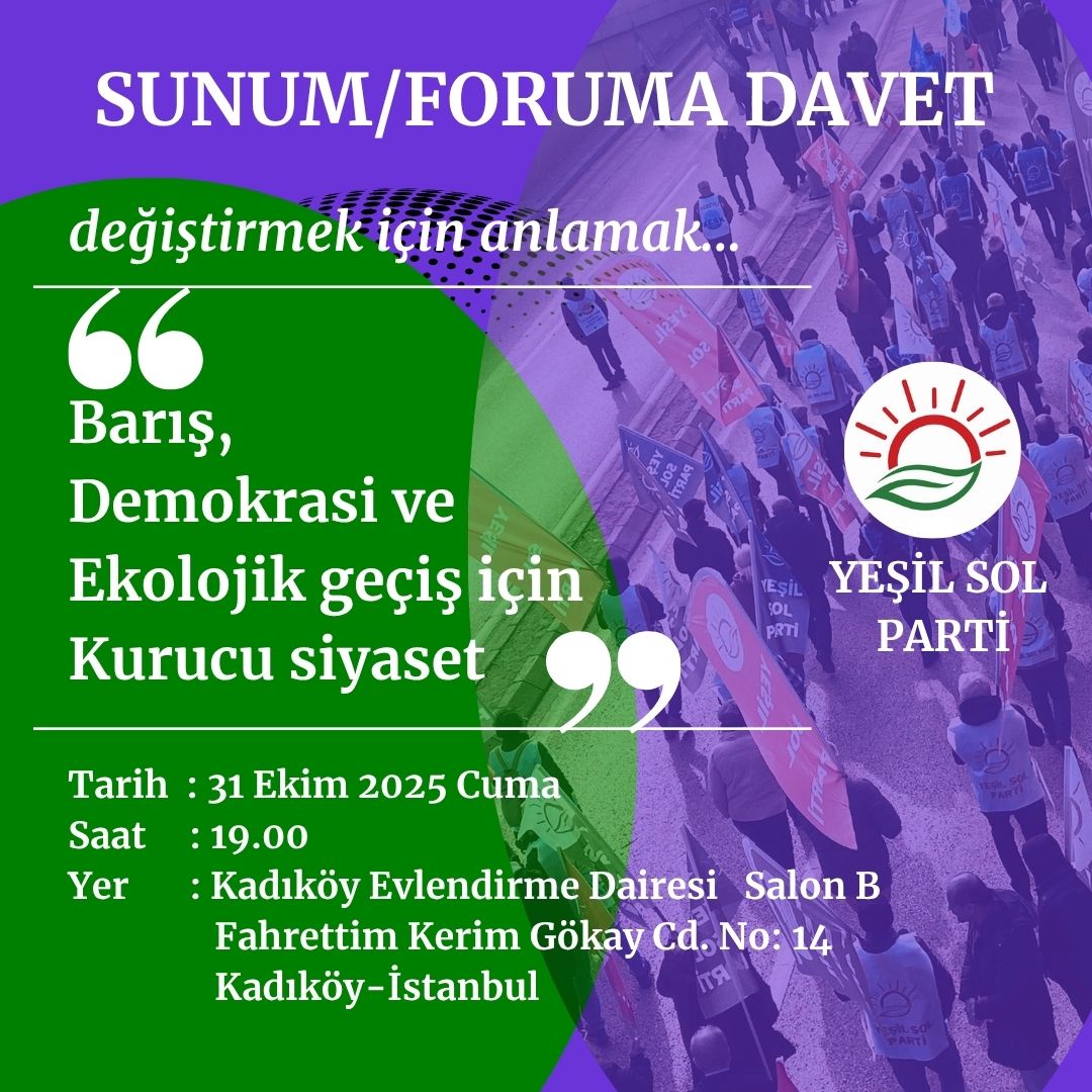 YesilSolMugla's tweet photo. Önümüzdeki döneme ilişkin perspektifimizi dostlarla paylaşmak, tartışmak için buluşuyoruz.
Barış demokrasi ve ekolojik geçiş için;
#KurucuSiyaseteÇağrı https://t.co/BRExSpLG8X