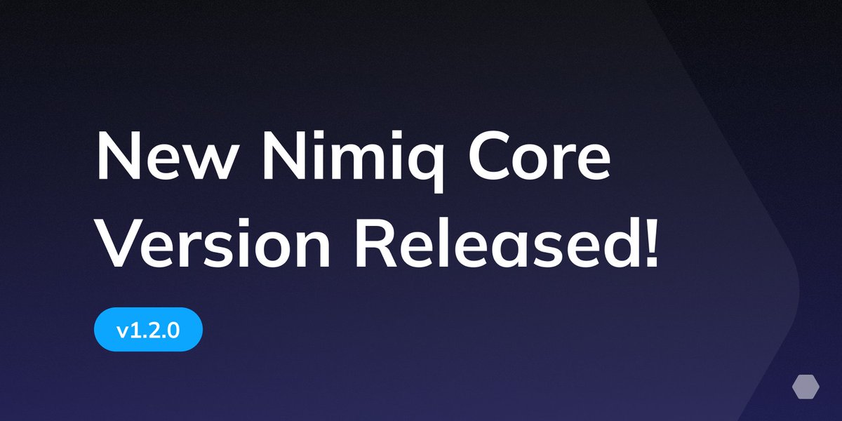 nimiq's tweet image. New Nimiq Core v1.2.0 is live!

Backward compatible with 1.x.

🛠️Upgrades include:

🤝Version Upgrade Mechanism
🤝ETH RPC
🤝Faster sync tracking
🤝Configurable network buffers
🤝Refreshed WASM tooling

Check it out👉github.com/nimiq/core-rs-…