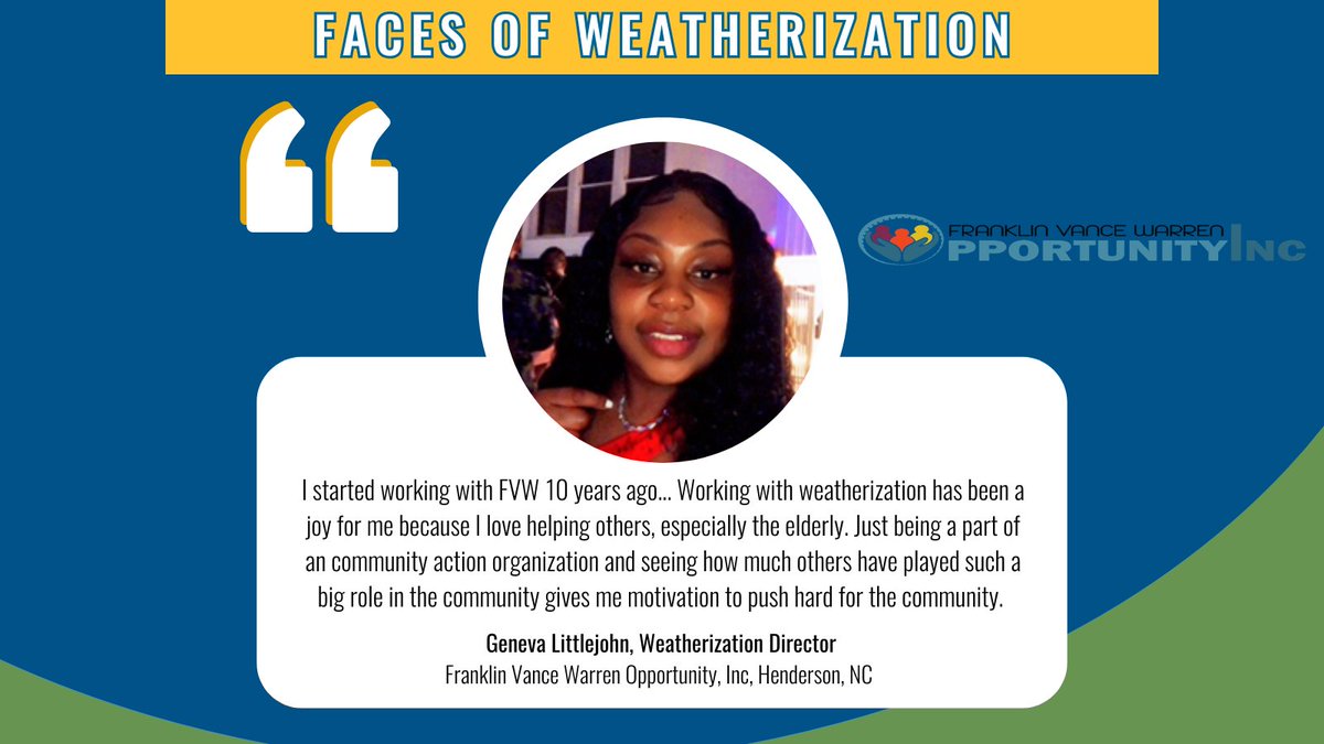 CAPartnership's tweet image. Celebrating #FacesOfWeatherization in North Carolina! #WxDayOct2025 #EnergyAwarenessMonth #WeatherizationWorks