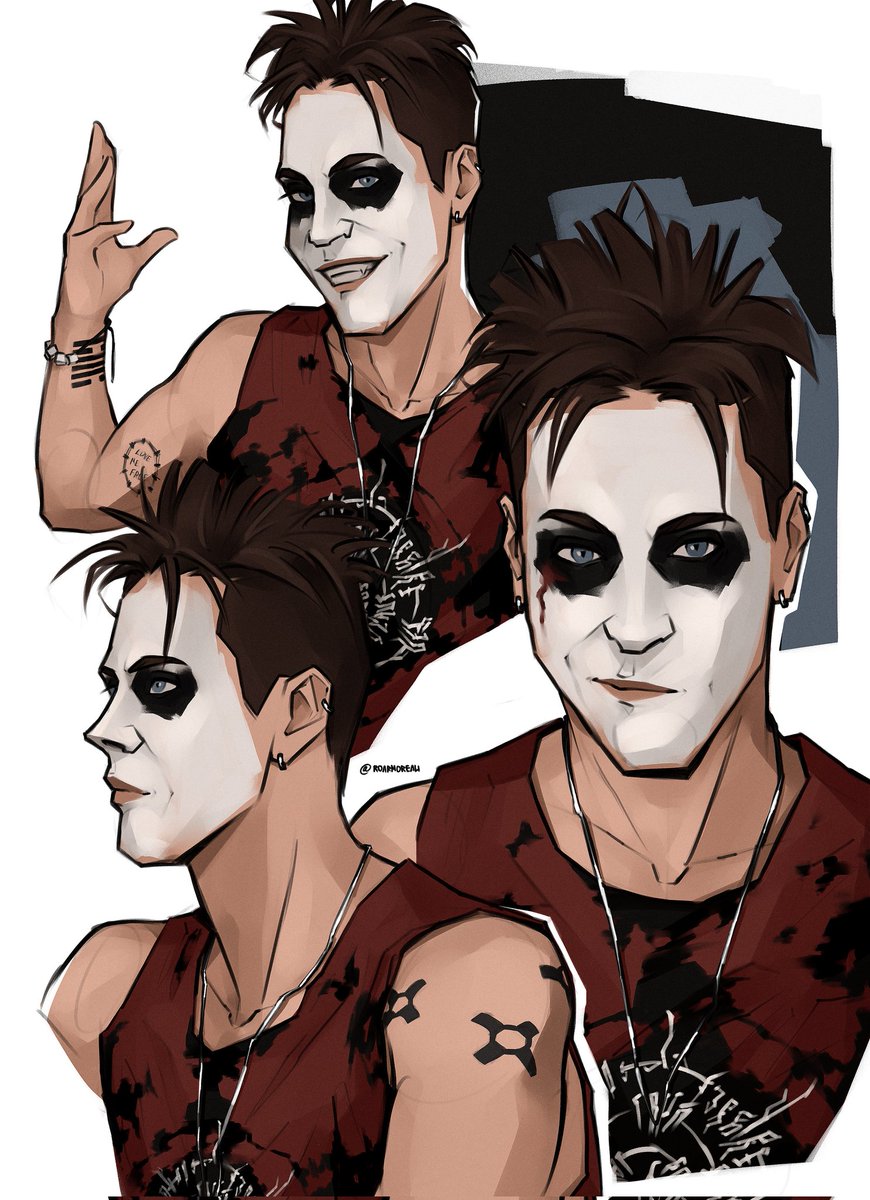 i really wanted to make art for halloween but i've been feeling depressed about my creativity for the past few weeks. so i'll show this good old art again with some minor edits. i still love spooky Neil 👻🖤

#nobigneil