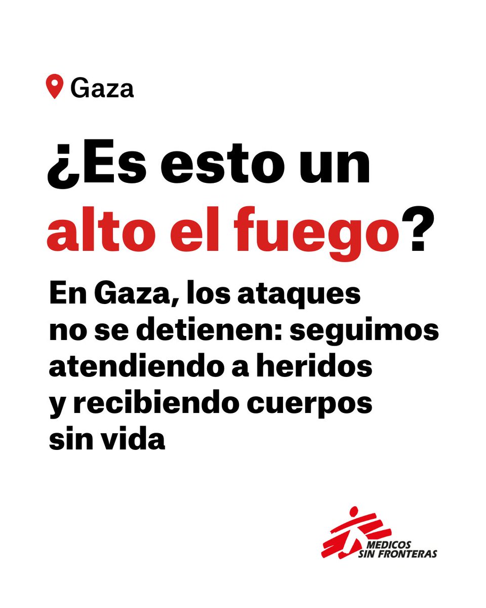 ¿Es esto un alto el fuego?

Nuevos ataques en Gaza se han cobrado este miércoles más de 190 heridos atendidos en los tres hospitales que apoyamos en la Franja. Y es que, pese al alto el fuego, las fuerzas israelíes continúan los ataques contra la población civil. 

[Hilo]