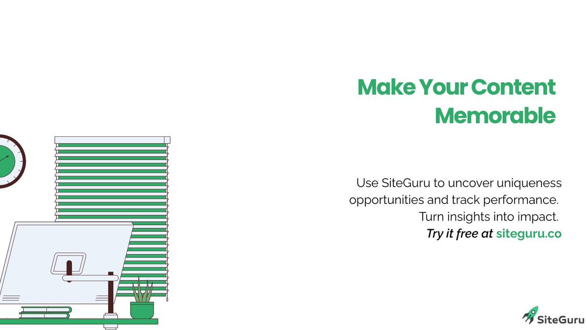 🚀 More content doesn’t mean more results.
Small agencies win when their content is unique, not when it’s endless.

Clarity beats quantity. Every time.
👉 Learn how with The SEO tool for online marketers siteguru.co 

#SEO #AISEO #ContentMarketing #SiteGuru