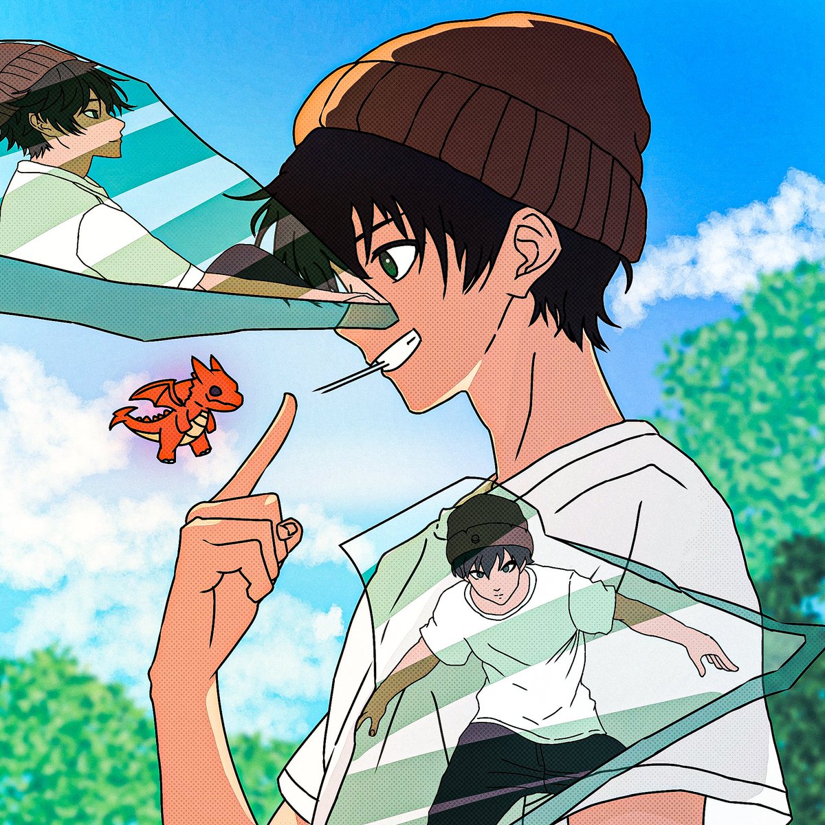 digisparkinweb3's tweet image. My entry for the #superjustinart contest. Decided to go the Anime route for this fanart, I hope you like it. @superjustinnn 
My entry might have made it in time