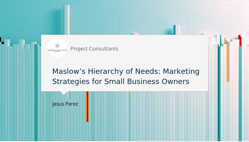 ProjectConsult5's tweet image. In this article, we discuss how Maslow’s Hierarchy of Needs can enhance marketing strategies for small business owners.

Read more 👉 lttr.ai/Akahz

#maslowhierarchyofneeds #marketing #psychology