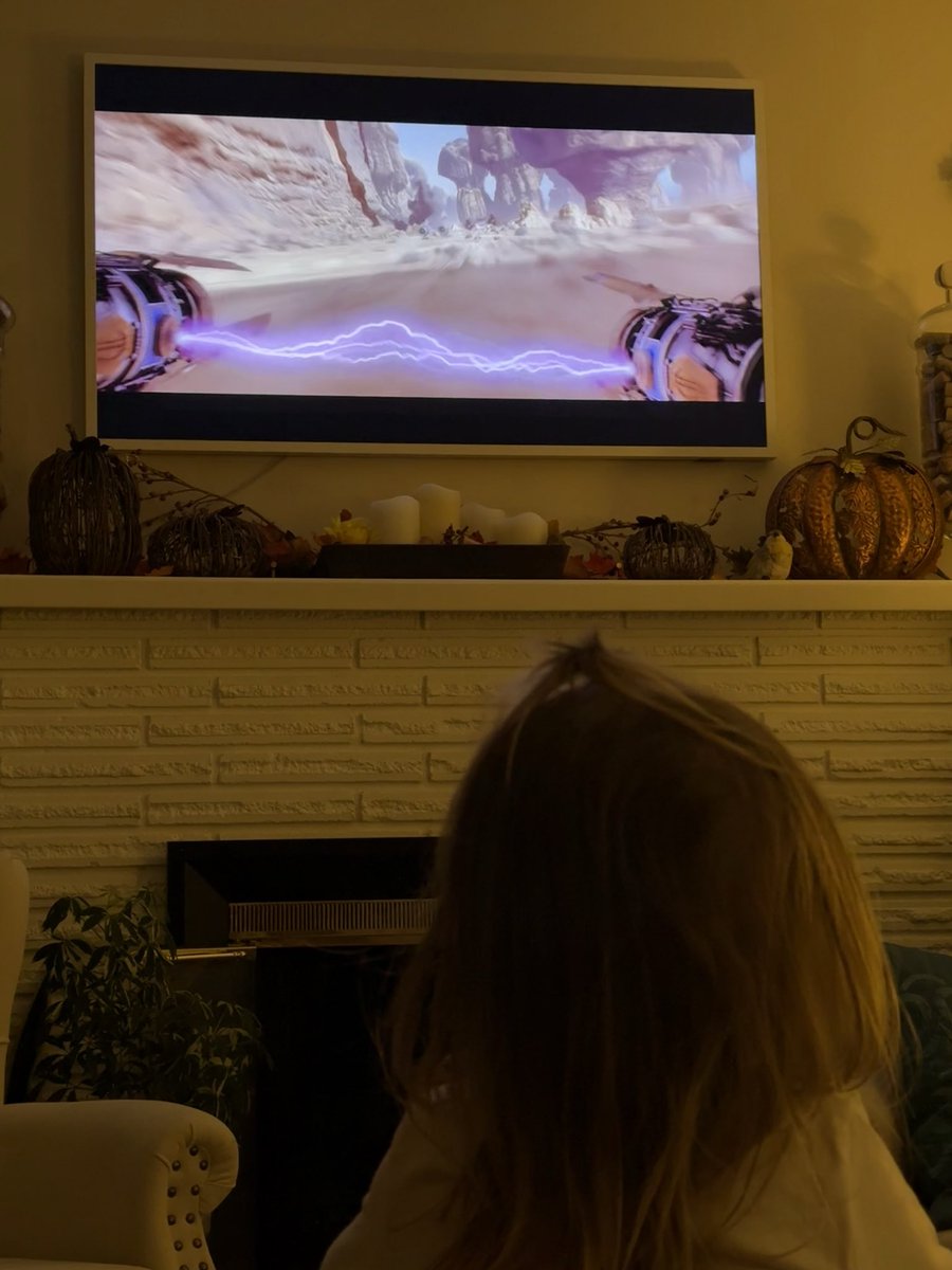 TaylorTheField's tweet image. I can’t even keep track anymore of how many times being a parent is just ☺️

But this one definitely hit me good. Kid couldn’t take her eyes off the podrace, yelling and cheering on Anakin. It was a really good time 🙌🙂