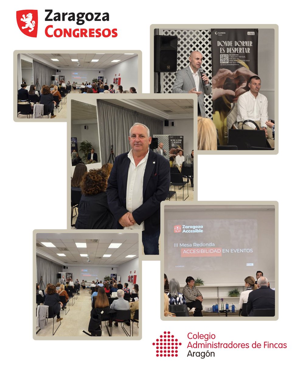 El secretario del Colegio, Antonio Calvo, ha asistido a una nueva edición de la Mesa de Accesibilidad Universal, celebrada en el hotel Ilunion Romareda.
Un espacio de diálogo que reúne a empresas, entidades y ciudadanía para seguir construyendo una Zaragoza más inclusiva.