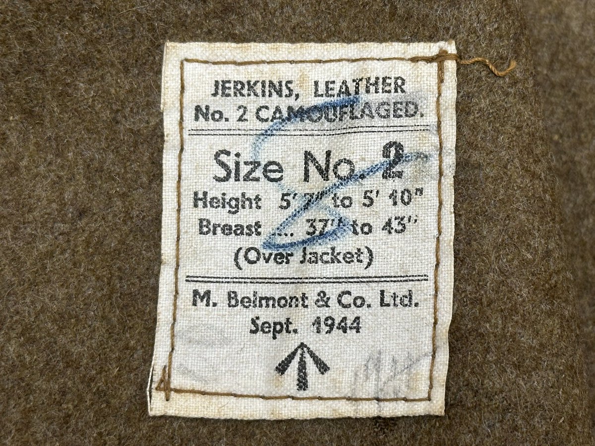 WW2 SWW British Army Leather Jerkin 1944 coming up in my December militaria sale.