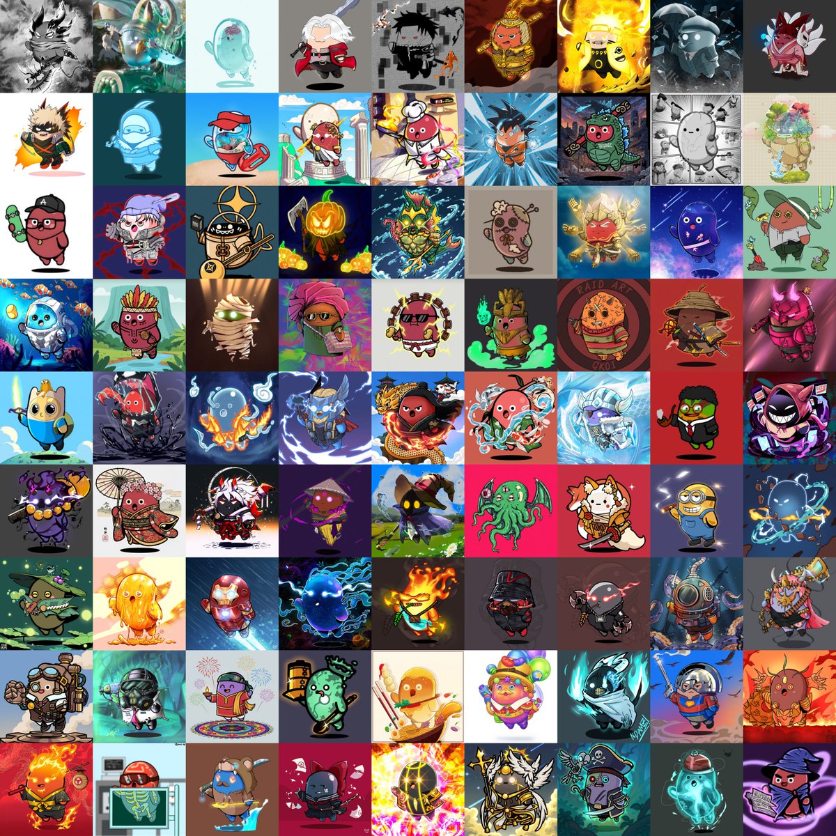 GM! Our @azuki Beanz RAID was amazing, over 125  talented artists took part &amp; the entries were  stunning. Azuki has one of the best IP's out there for art contests and it really shows!

Here are the winners as chosen by <a href="/SWHEATZ1/">SWHEATZ</a> 

🥇1st place: <a href="/Wapu_art/">Wapu🎨</a> - wins $250
🥈 2nd place: