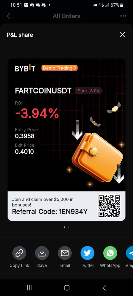 Well, this time, the trade didn't hit, but hey, better luck next time