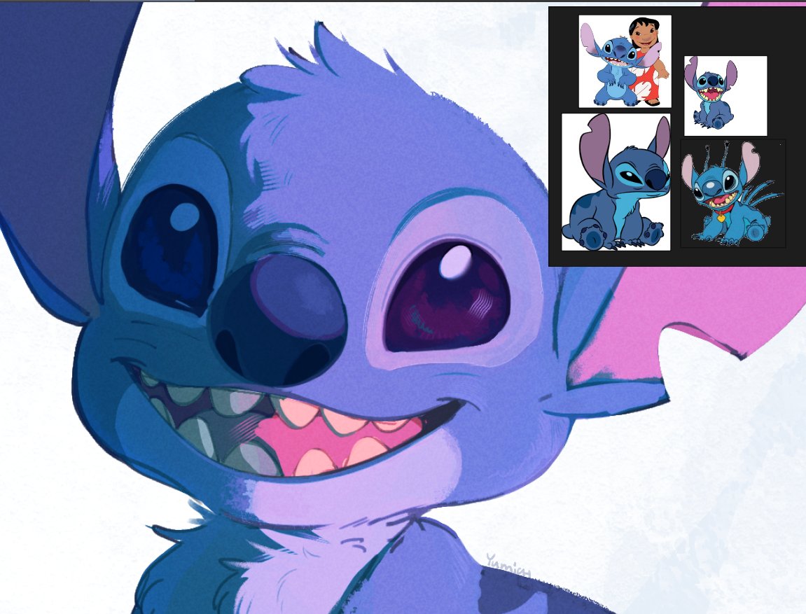 When I don’t know how to clear my head or distract myself, I watch the cartoons I loved as a kid. Lilo &amp; Stitch is one of them, and I’m really happy that I can finally draw Stitch in a way that actually looks recognizable 🥹

#イラスト #digitalart