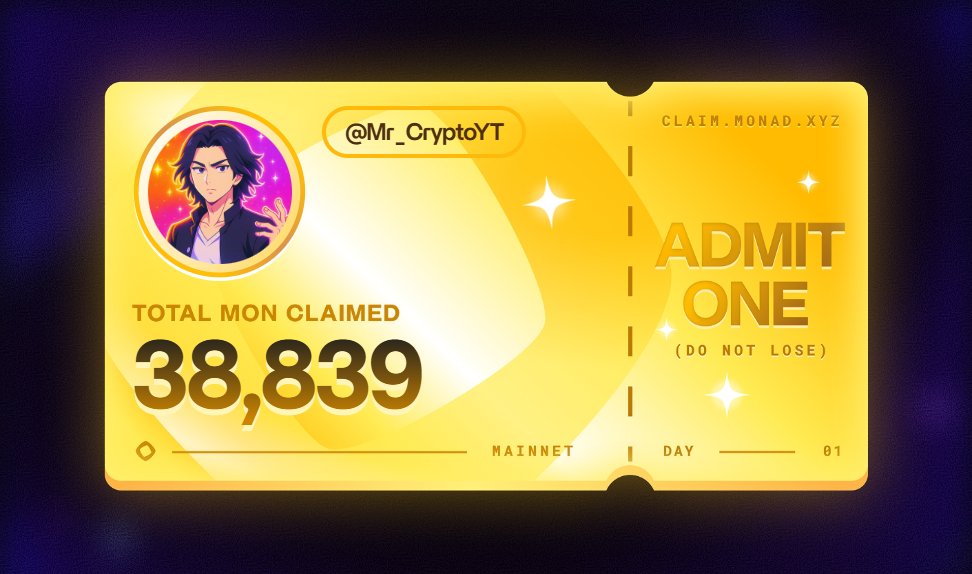 Mr_CryptoYT's tweet image. ready for day 1 🫡 

not much, but i&apos;m exited to see what to do with those tickets