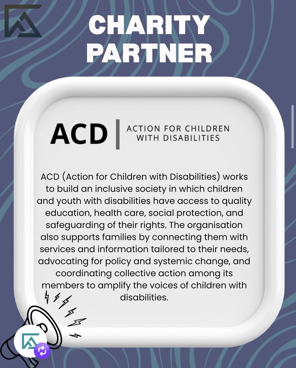 We’re proud to announce our charity partner : ACD - Action for Children with Disabilities! 🙌

We’re excited for the opportunity to collaborate and make a meaningful impact together! 🌍✨

#ACD #CharityPartner #InclusionforAll #WASCommunityImpact #SupporttheCause #WAS2026