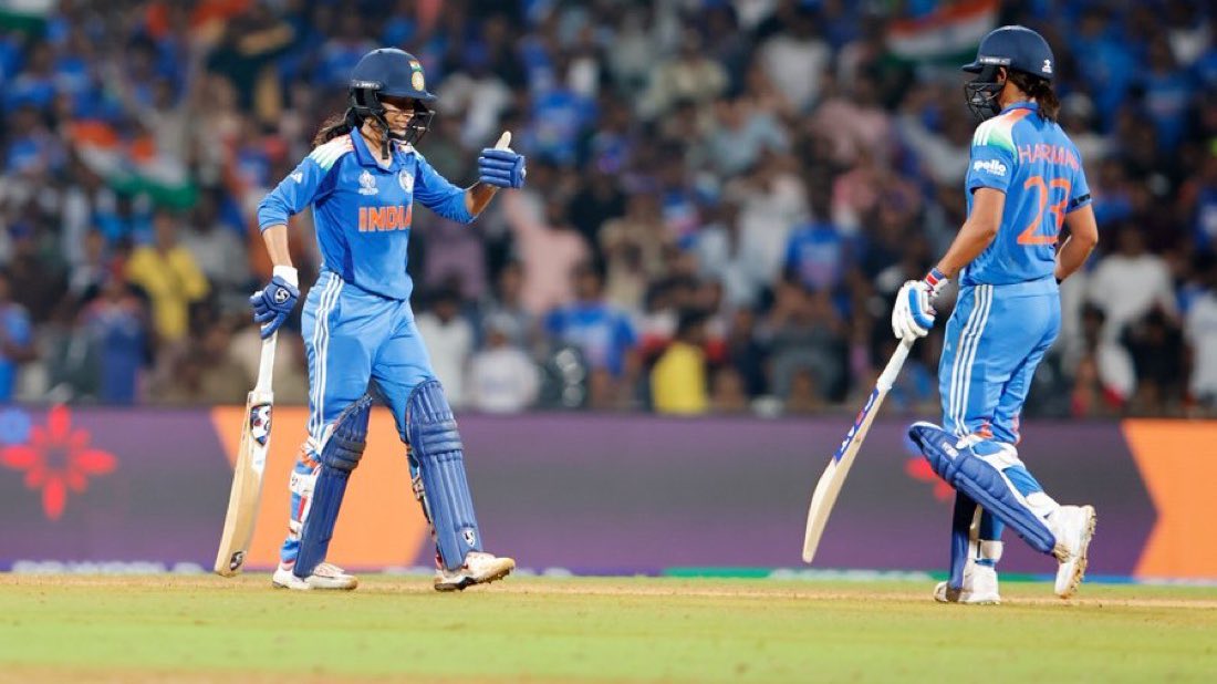 devendrameena30's tweet image. म्हारी छोरियां छोरों से कम हैं के&quot; 
वर्ल्डकप सेमीफाइनल में आस्ट्रेलिया को हराकर फ़ाइनल में प्रवेश करने के लिए भारतीय महिला टीम को बहुत बहुत शुभकामनायें.
#IndianCricket 
#IndvsAus
 #INDWvsAUSW