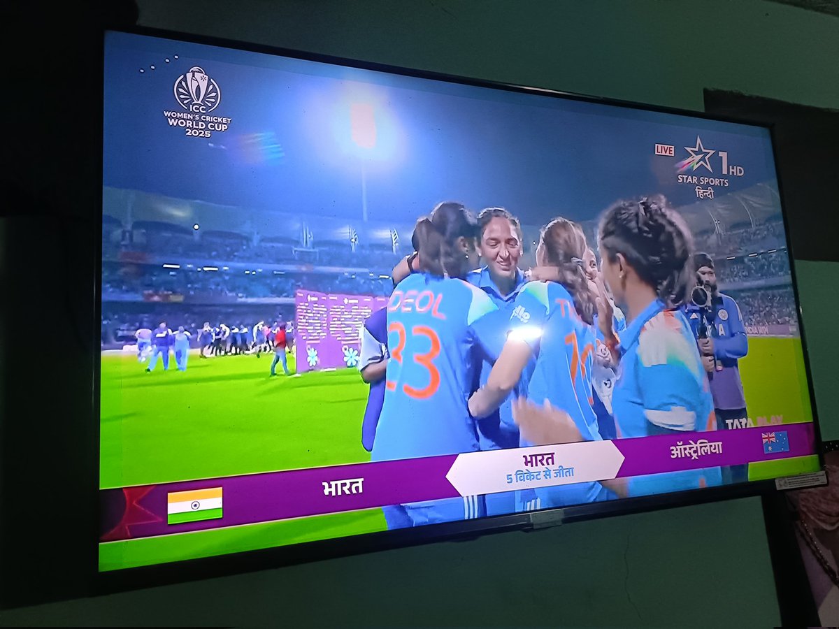 Amazing run chase by Team India. Exceptional knock by #jemimah rodrigues. Great batting by #Harmanpreet as well. A victory for the ages #INDWvsAUSW