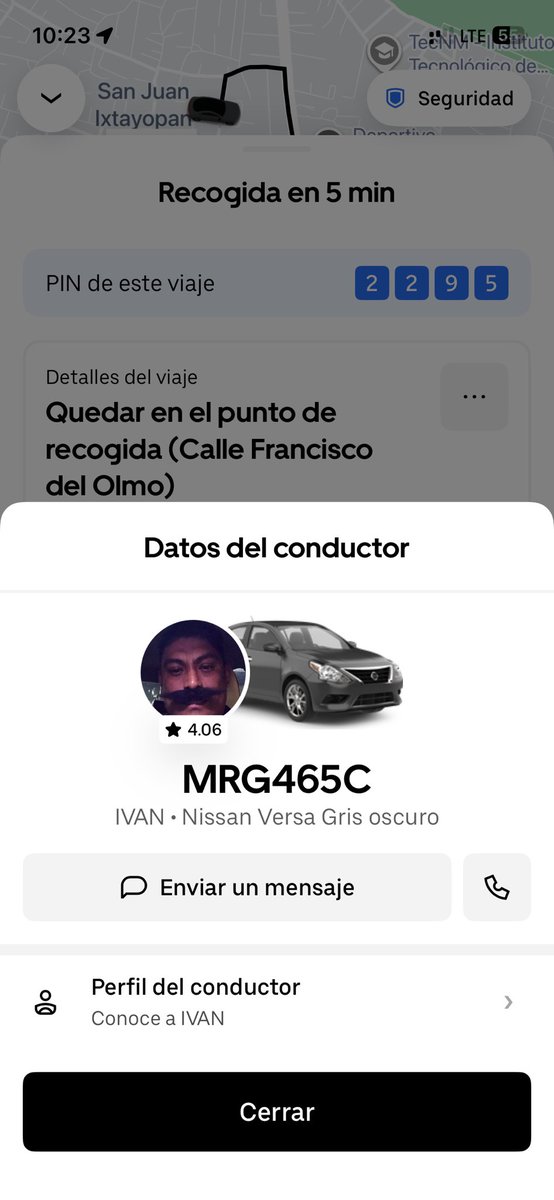 Snnavy's tweet photo. @Uber_MEX hoy (30 de oct) pedí un viaje desde Calle Francisco del Olmo al Hospital ISSSTE Tláhuac.
El conductor nunca se movió del punto y me dijo por chat que estaba en otro viaje y tardaría 30 min
Tuve que cancelar yo para no perder tiempo. No es justo que me cobren x cancelar https://t.co/GCVxX0TeDZ