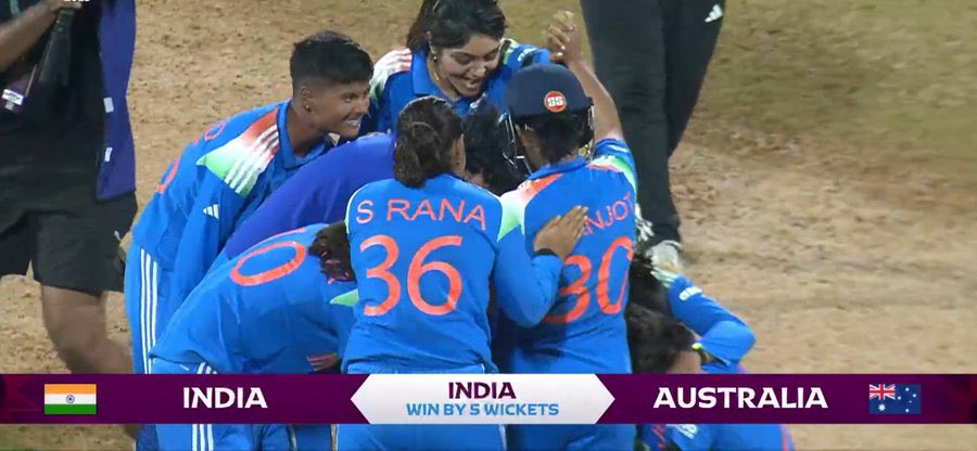 Indian women’s team storms into the finals! 🇮🇳👏
A brilliant display of skill and confidence in the semifinal.🏆💙