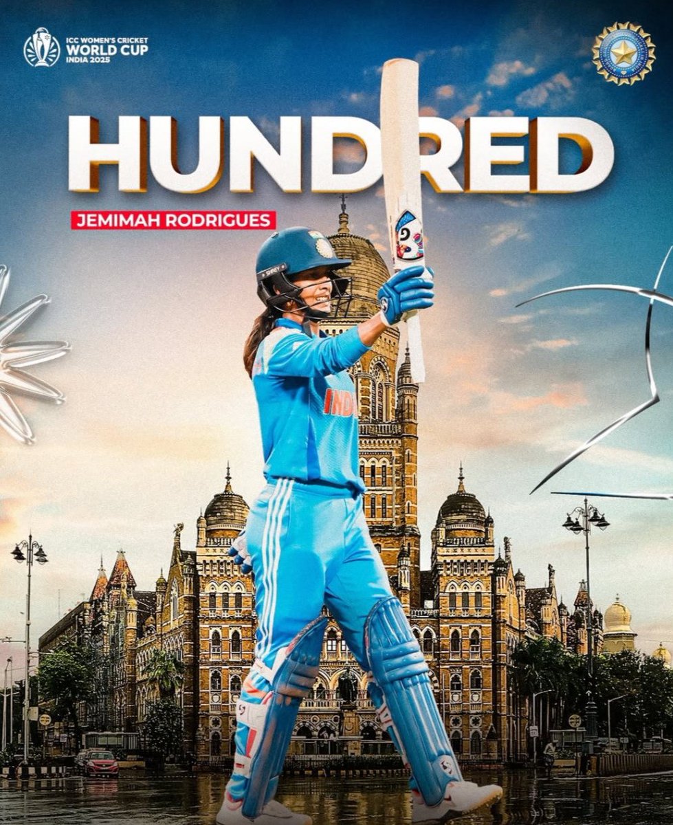 Aditya_raikwar_'s tweet photo. 🇮🇳 What a stunning chase by Harmanpreet Kaur and Jemimah Rodrigues! Centuries that define strength, grit, and true sportsmanship. 💪🔥
Proud moment for Indian women in cricket — into the finals! 🏆
Best of luck, champs! 💙 #WomenInBlue #WWC25 #WomenEmpowerment
@BCCIWomen https://t.co/7HMNB2WRIO