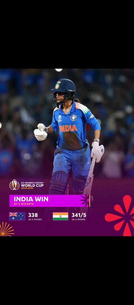 Kp9792's tweet photo. Jamimah rodriguez remember the name ...

Your today innings is remarkable..
you done very well 

India always proud of you..❤️

Harmanpreet Kaur caption..the leader..

Well played team india https://t.co/i2kLqVIVwt