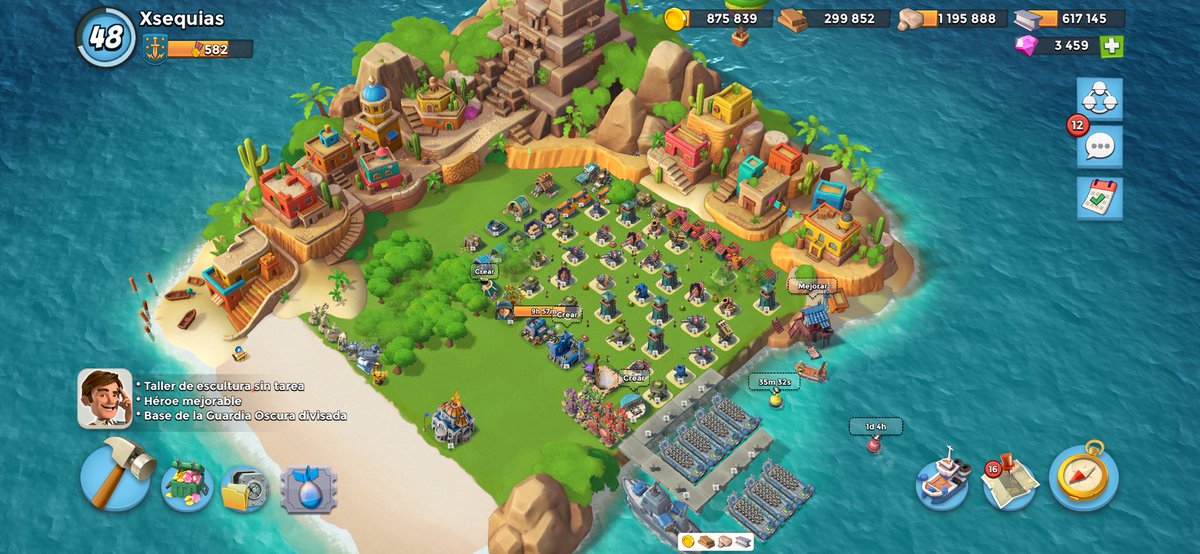Hice un Sponsor de este juego hace varios meses y desde entonces no he podido parar de jugar.

Boom Beach es el verdadero GOAT de Supercell.
