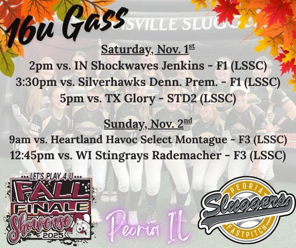 PaytonSwanson10's tweet photo. In Peoria again this weekend, ready to get back at it!! Here’s our schedule. @GoldPeoria https://t.co/AVfKkBDldC