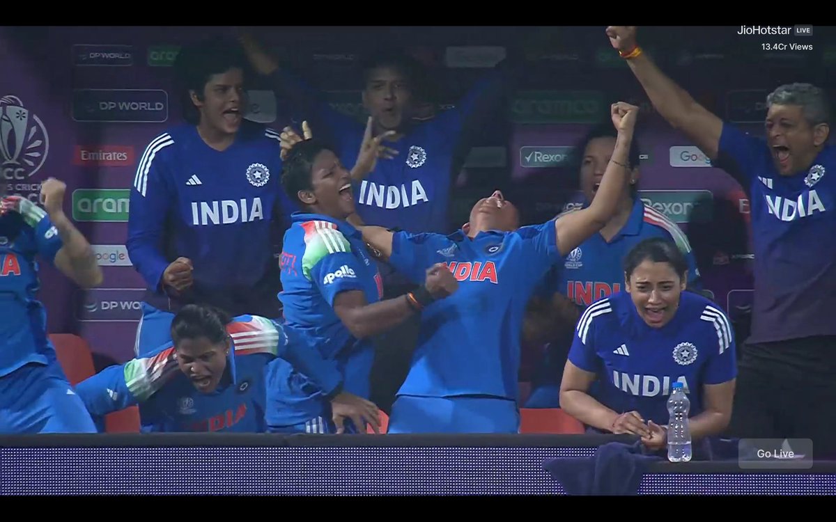 CricCrazyJohns's tweet image. CELEBRATION BY HARMANPREET KAUR 🥺