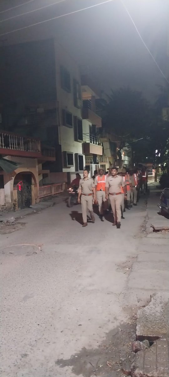 To ensure public safety and maintain law &amp; order, KR Pura Police Station conducted an area domination drive across key locations. The drive aimed to deter anti-social activities, enhance police visibility, and build a sense of security among citizens.