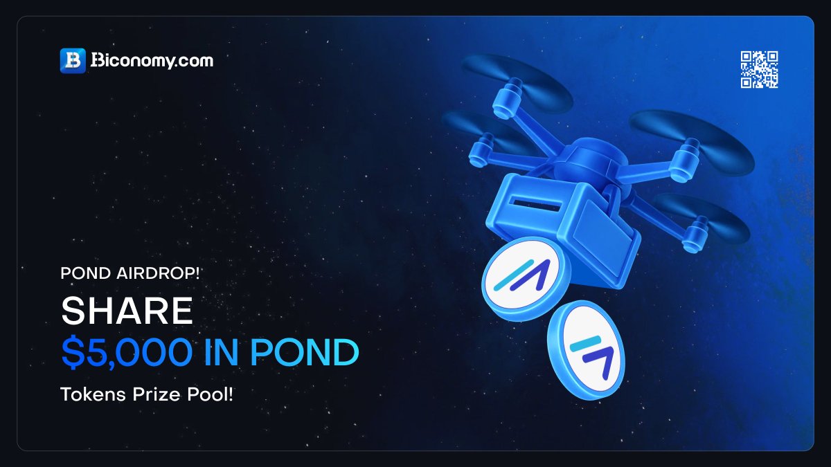 🚀 Share $5000 in $POND Airdrop, Enjoy Welfare from #Marlin! 🚀 To thank  all https://t.co/egaqT81Snr global users for your long-term support and  celebrate the listing of @MarlinProtocol, we are giving away $5,000 #POND to