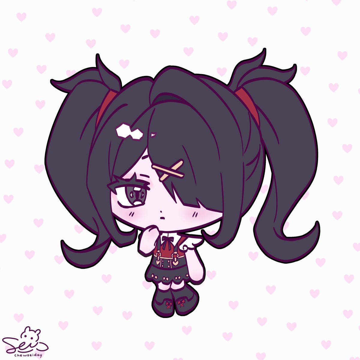 chewseiday's tweet image. I wanted to draw them cause honestly their designs are so cute^^🩷🩵

♡ #jiraikei #fanart #ibispaintx #needystreameroverload