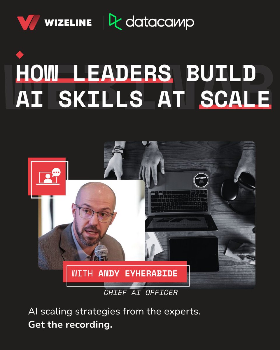 wizelineglobal's tweet image. How do leaders really build AI skills at scale? 🚀  

Our CIO, Andy Eyherabide, joined an expert panel to share proven strategies.  Learn how to tailor training, measure real ROI, and drive adoption. 

Watch the on-demand recording👇   
bit.ly/4qui6ea