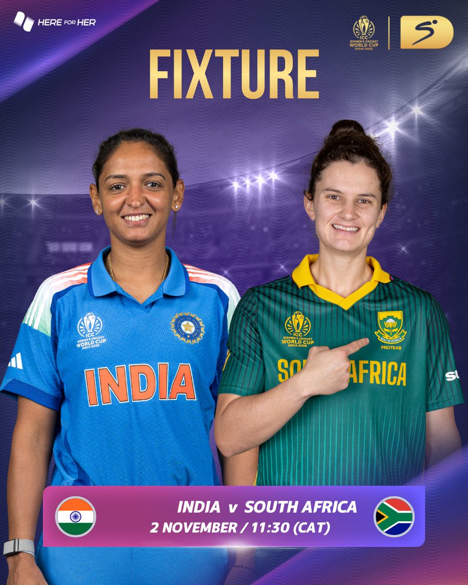 A new champion will be crowned 👑🏆

We're in for a blockbuster #CWC25 final on Sunday 🇮🇳🇿🇦

#SSCricket | #HereForHer