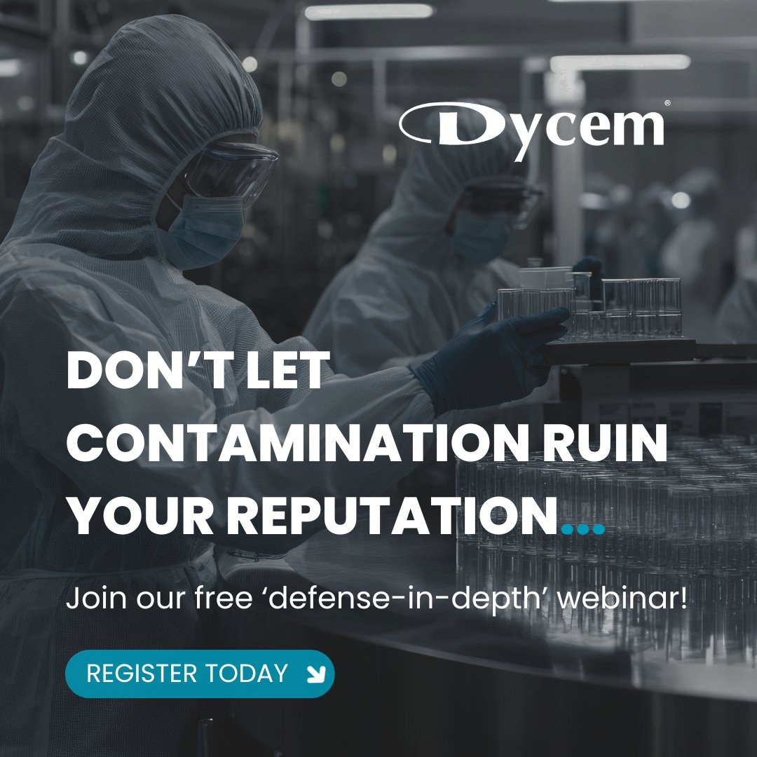 DycemCC's tweet image. Join us next week to find out how with guest speaker David Grote, this session offers practical strategies you can apply right away in your facility.
👉 Reserve your seat: bit.ly/4qhR2ym
#contaminationcontrol #reducerisk #cleanroom #microbialcontamination