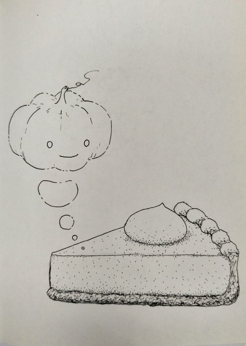 Spirit of the pumpkin pie 

#inktober #inktober2025 #Inktober_ИвовыйЛес