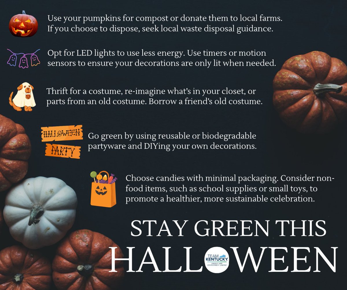 A few ways to stay green for this Halloween!