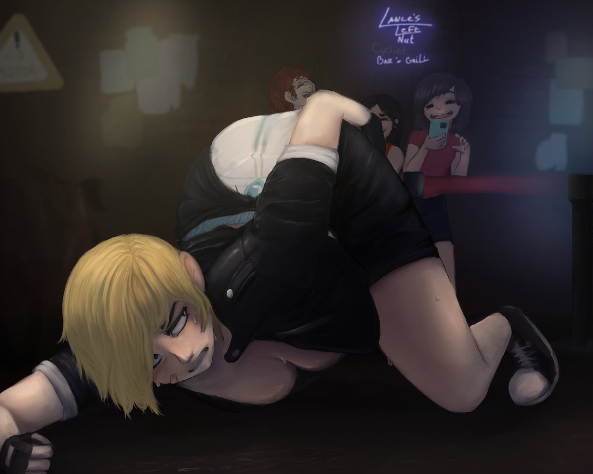 Here's a personal pic I've been picking at for good while now. 

Biker girl went to the wrong biker bar lol