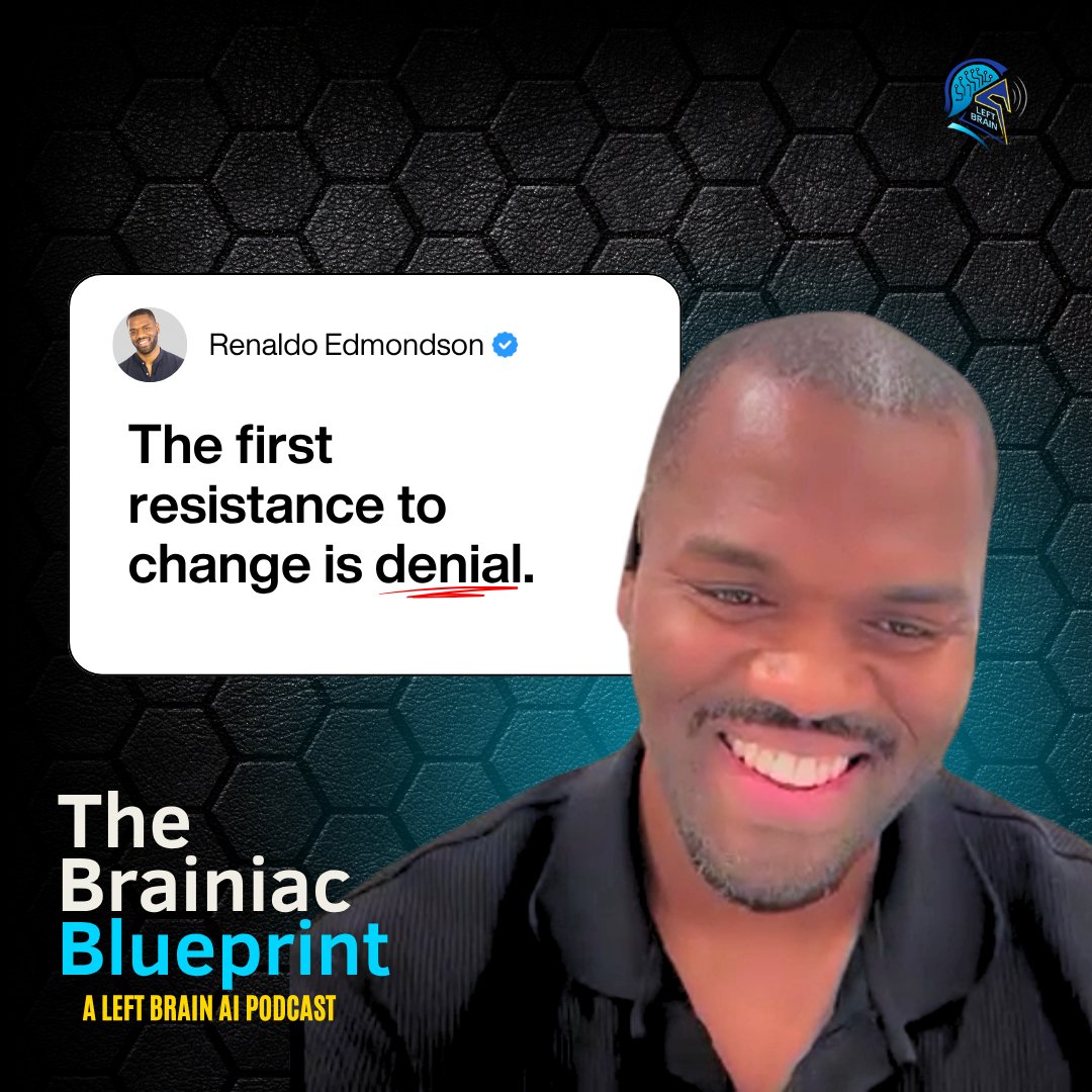 left_brain_ai's tweet image. In Ep 16, Renaldo Edmondson of Bisk reminds us: fear of AI is natural - but curiosity turns it into opportunity.

“Some people say, ‘Are you coming for my job?’ I look at it like, ‘Oh man, you can 𝗺𝗮𝗸𝗲 𝗺𝘆 𝗷𝗼𝗯 𝗲𝗮𝘀𝗶𝗲𝗿.’”

Watch the full ep. →youtu.be/-Fh5x3oK0WY