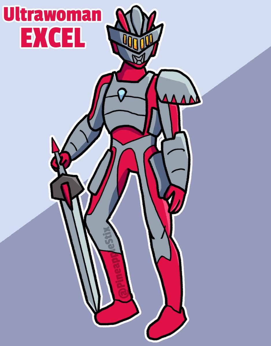 redrew my main ultra oc, ultrawoman excel!!!