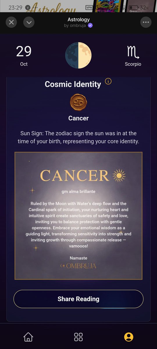 This is my cosmic identity