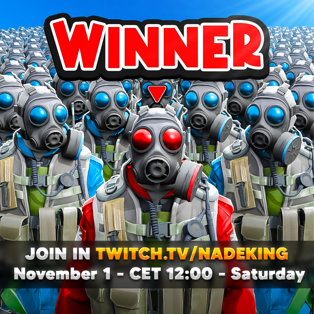 NadeKing's tweet image. 60 Players, 1 Winner For $500 LIVE!

This Saturday - 1 November - 12:00 CET  

ttv/NadeKing

A lot of you can join in. Subscribers first.

Cya there!