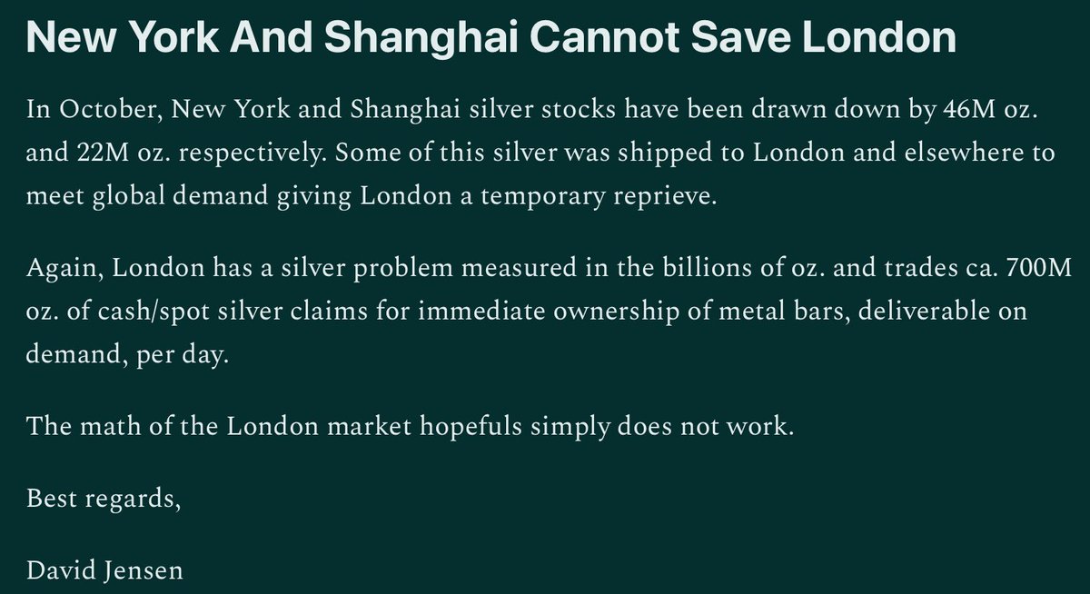 KingKong9888's tweet image. Bruce Ikemizu, David Jensen and my China sources are all saying the same thing: the LBMA is literally living on borrowed time via leased physical #Silver that they will have to return.

THIS TIME IN DETERIORATING PHYSICAL #SILVER SUPPLIES CONDITIONS.