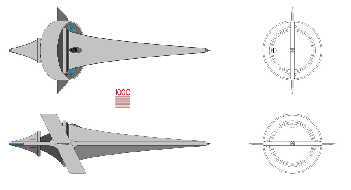 HyperFixerWolf's tweet image. #spaceshiptember #SST25 I’m waaay late, but this is the UDC-Starlancer of the United Space DELTA Command. The DELTAs go beyond. Fits over a thousand crew, warp factor limit of 10, and yes it comes in black.