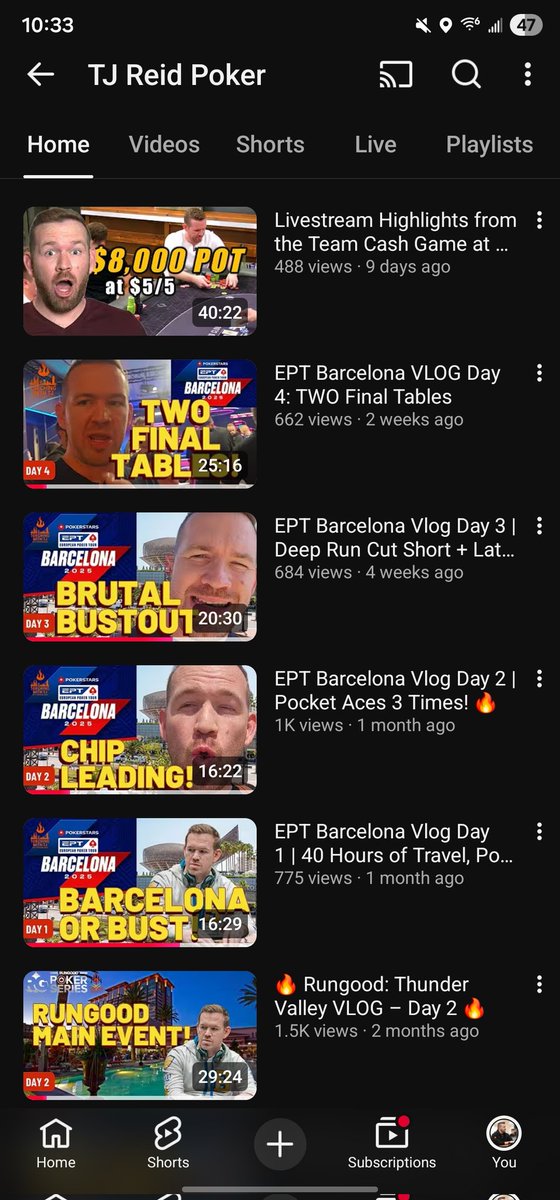 I'm not sure what poker will look like for me in 2026. I'd like to keep making vlogs. 

It would be much easier if I could get the YT sub count up. My goal is 5K subs by the end of the year. Subscribing is free, it would mean a lot. 🔥 LINK in bio and in first comment.