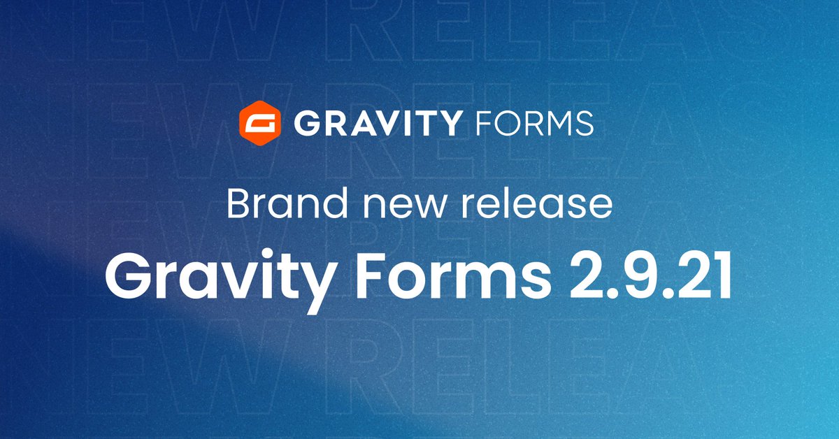 gravityforms's tweet image. 🚀 Gravity Forms 2.9.21 is here! This release adds important security enhancements and a smarter Honeypot that flags bots submitting forms too fast. We recommend updating to the newest version as soon as possible.
Learn more:
gravityfor.ms/43Bgs0e