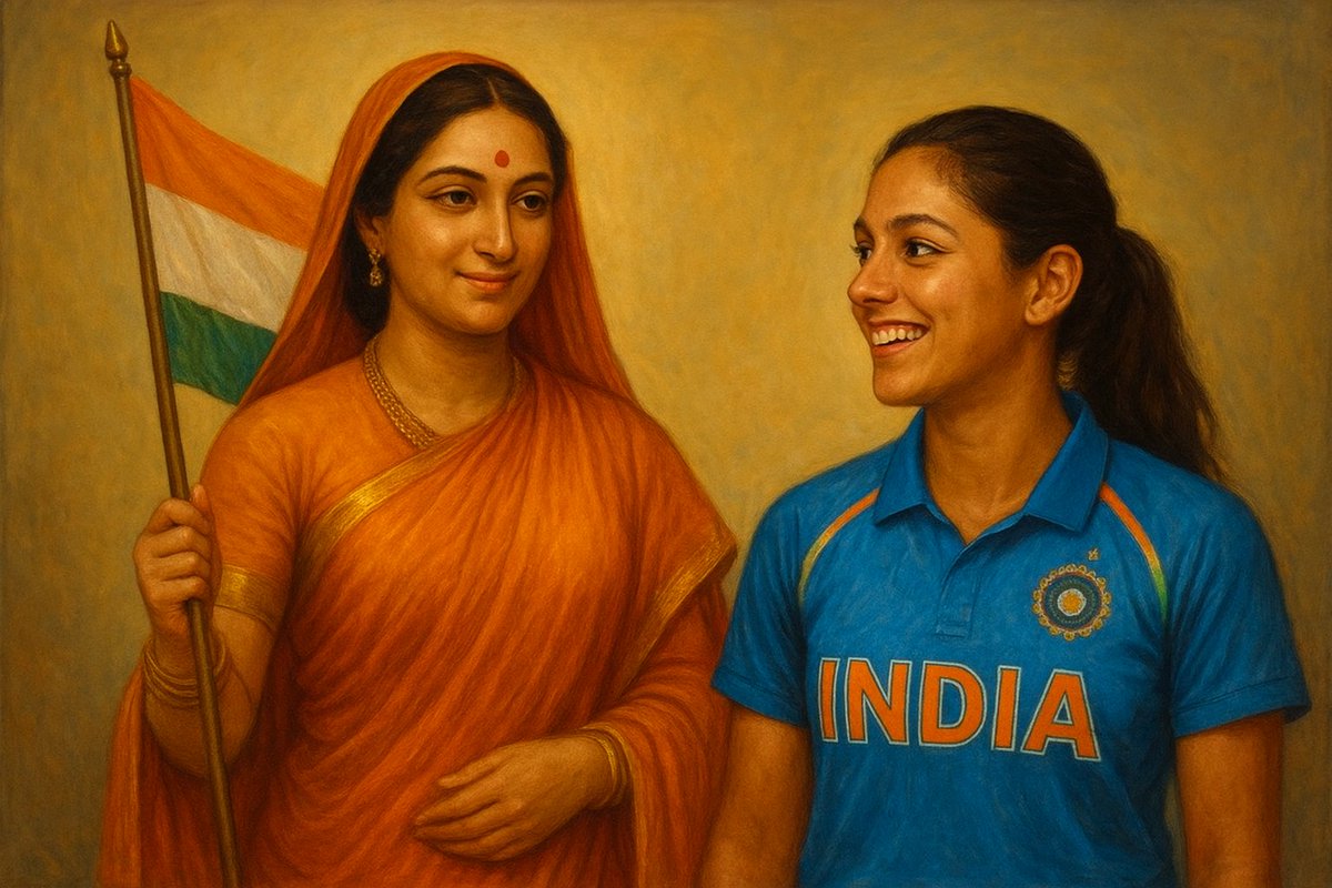 prasadnlv's tweet photo. Bharat Ma loves Jemimah @JemiRodrigues #WomensWorldCup2025 https://t.co/1VXv8aYd8I